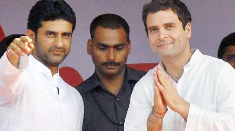 Congress MLC and Youth Congress leader Rizwan Arshad with Congress vice president Rahul Gandhi. Congress MLC and Youth Congress leader Rizwan Arshad with Congress vice president Rahul Gandhi.
