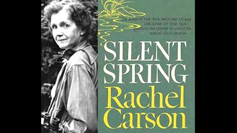 The title page of the book ‘Silent Spring.’ The title page of the book ‘Silent Spring.’