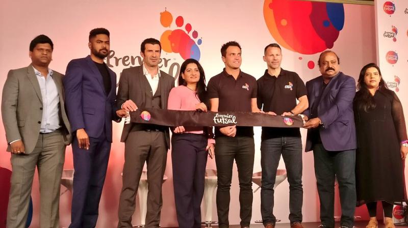 Luis Figo and Ryan Giggs said U17 FIFA World Cup could help India in building a strong national team. (Photo: Premier Futsal) Luis Figo and Ryan Giggs said U17 FIFA World Cup could help India in building a strong national team. (Photo: Premier Futsal)