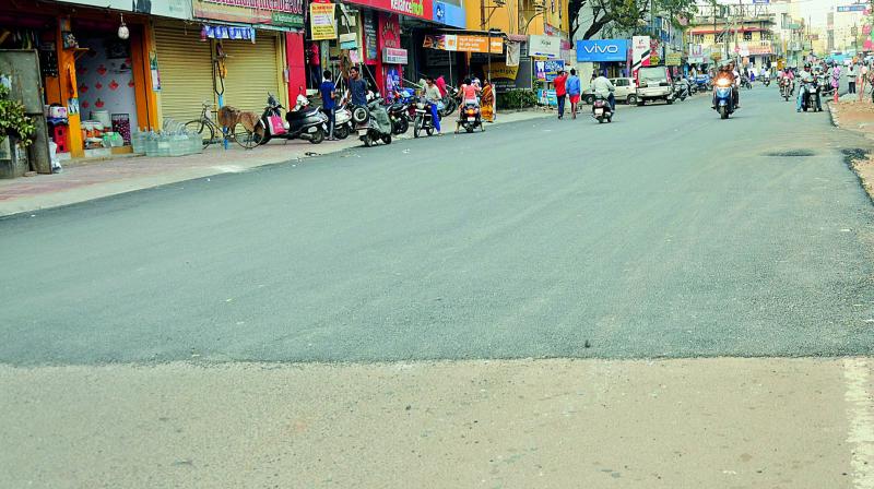 A re-carpeted road of West Marredpally. (Photo: DC) A re-carpeted road of West Marredpally. (Photo: DC)