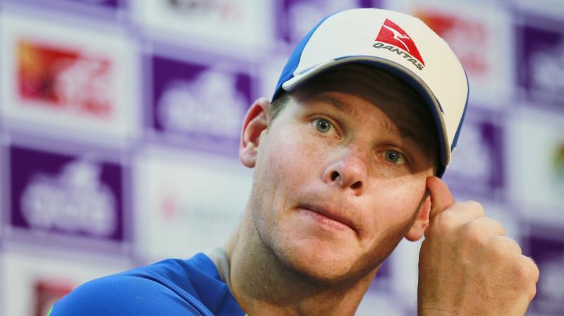 Steve Smith said ahead of Wednesday's pre-Test press conference that a "line in the sand" had been drawn regarding physical contact and said he was surprised he had not been asked his opinion during the appeal hearing. (Photo: AFP) Steve Smith said ahead of Wednesday's pre-Test press conference that a "line in the sand" had been drawn regarding physical contact and said he was surprised he had not been asked his opinion during the appeal hearing. (Photo: AFP)