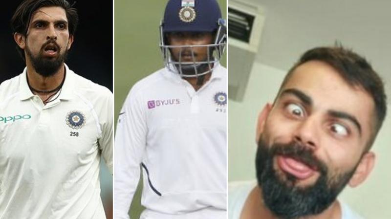 India captain Virat Kohli on Wednesday dropped enough hints to indicate that seniormost pacer Ishant Sharma and young opener Prithvi Shaw will be in the playing XI for the first Test against New Zealand here. (Photo:Twitter)