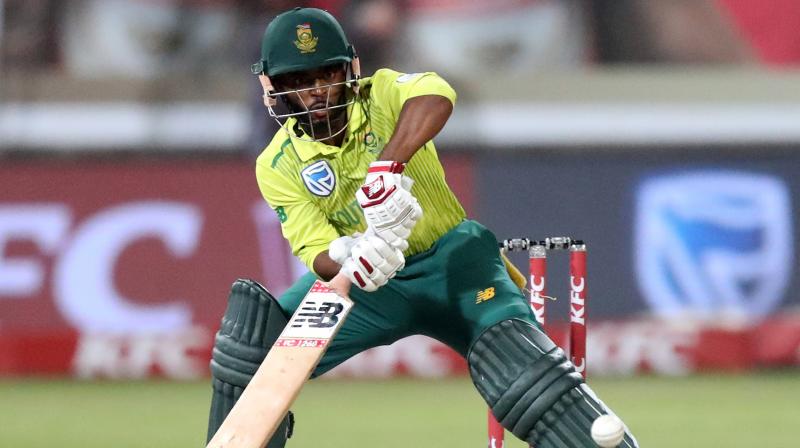 Cricket South Africa (CSA) on Tuesday confirmed that Temba Bavuma has been ruled out of the first T20I against Australia after suffering a hamstring injury. (Photo:AFP)