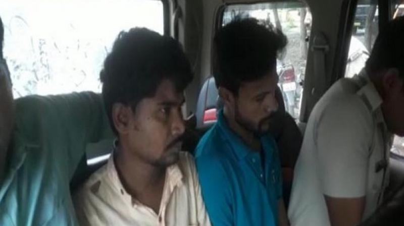 The four accused persons have been identified as Sunil Singh, Shubham Tiwari, Balram Singh Patel, Bhagvendra Singh Patel. The name of the fifth member is yet to be ascertained. (Photo: ANI) The four accused persons have been identified as Sunil Singh, Shubham Tiwari, Balram Singh Patel, Bhagvendra Singh Patel. The name of the fifth member is yet to be ascertained. (Photo: ANI)