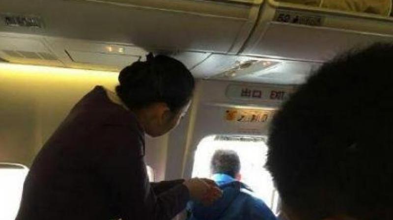 According to cabin crew on flight MF 8215, the incident took place on 23 September towards the end of boarding procedure. (Photo: Twitter) According to cabin crew on flight MF 8215, the incident took place on 23 September towards the end of boarding procedure. (Photo: Twitter)