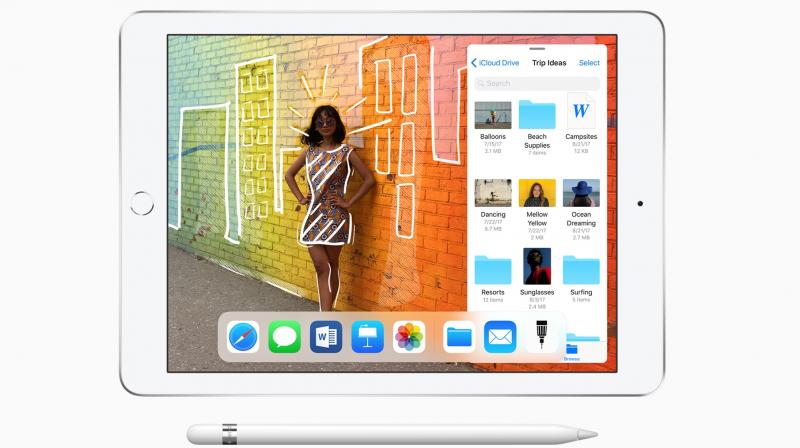 The 2018 iPad also sports TouchID for biometric verification. The 2018 iPad also sports TouchID for biometric verification.