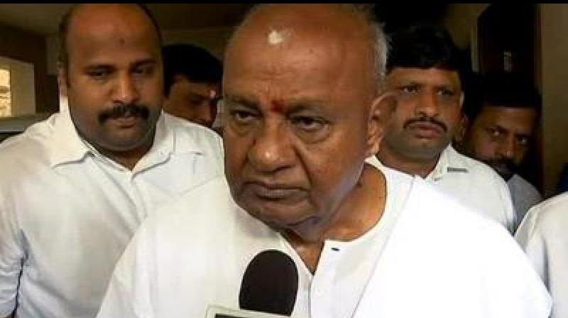 On a complaint from a ruling JD(S) office-bearer, the two, said to be party supporters, were arrested Saturday under IPC sections 504 (Intentional insult with intent to provoke breach of the peace) and 505 (statements conducing to public mischief), police said. (Photo: ANI) On a complaint from a ruling JD(S) office-bearer, the two, said to be party supporters, were arrested Saturday under IPC sections 504 (Intentional insult with intent to provoke breach of the peace) and 505 (statements conducing to public mischief), police said. (Photo: ANI)