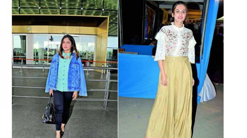 Bhumi Pednekar and Taapsee Pannu Bhumi Pednekar and Taapsee Pannu