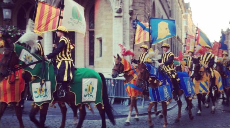 Scenes from the Ommegang festival. ( Photo: Instagram / akhila23) Scenes from the Ommegang festival. ( Photo: Instagram / akhila23)