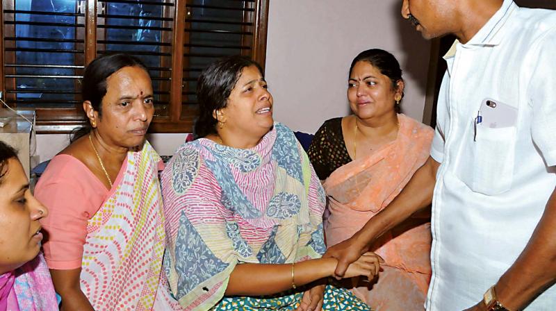 Families grieving after the Indian High Commission confirmed the names of the victims of the blasts Families grieving after the Indian High Commission confirmed the names of the victims of the blasts