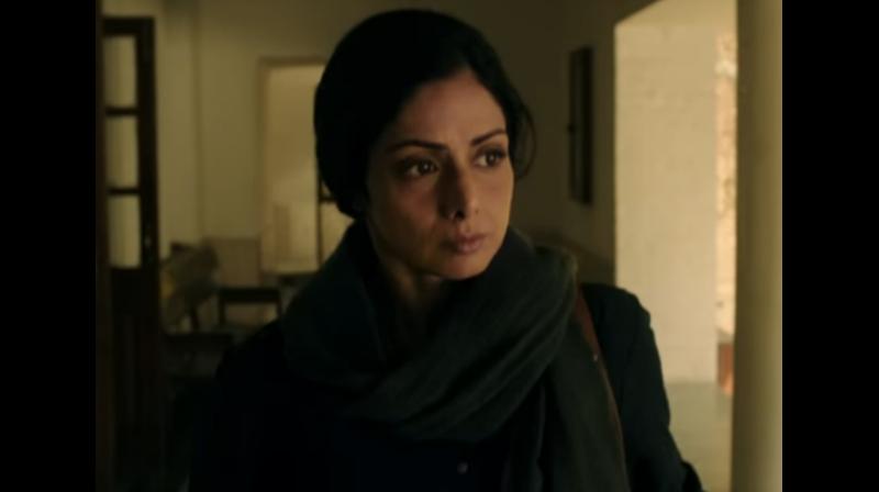 Sridevi in a still from 'Mom.' Sridevi in a still from 'Mom.'