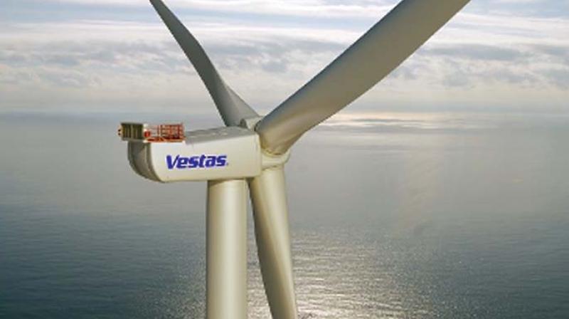 Located off the cost of Østeril, this giant windmill has 35 ton blades measuring 262 feet in length, sweep a total area measuring 227,380 square feet. Located off the cost of Østeril, this giant windmill has 35 ton blades measuring 262 feet in length, sweep a total area measuring 227,380 square feet.