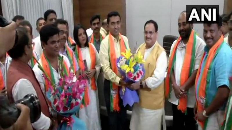 With 10 MLAs changing the sides, the strength of Congress on the floor of the House was reduced to mere five. (Photo: ANI) With 10 MLAs changing the sides, the strength of Congress on the floor of the House was reduced to mere five. (Photo: ANI)