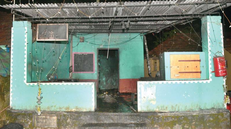 The storeroom where the explosion took place. The storeroom where the explosion took place.