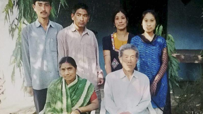 Septuagenarian Wang Qi with his family (Photo: PTI) Septuagenarian Wang Qi with his family (Photo: PTI)