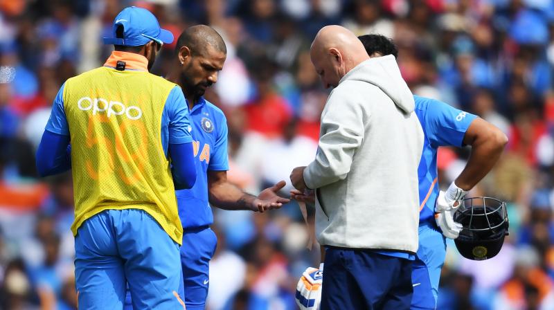 While it is blow to the team ahead of India's third game against New Zealand, the good news is there is a chance that he will recover and therefore, the team management has not sought for any replacement. (Photo:AFP) While it is blow to the team ahead of India's third game against New Zealand, the good news is there is a chance that he will recover and therefore, the team management has not sought for any replacement. (Photo:AFP)