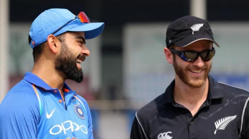 The contest, which could be a curtailed one due to inclement weather, will have a quality Black Caps seam attack ready to make life difficult for a new opening pair that is likely to feature KL Rahul at the top alongside Rohit Sharma. (Photo:AFP) The contest, which could be a curtailed one due to inclement weather, will have a quality Black Caps seam attack ready to make life difficult for a new opening pair that is likely to feature KL Rahul at the top alongside Rohit Sharma. (Photo:AFP)