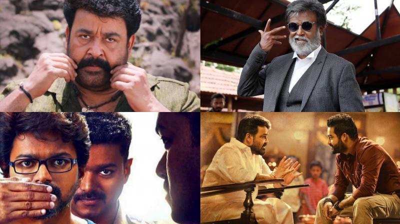 Three of the films starred Mollywood superstar Mohanlal in the lead role. Three of the films starred Mollywood superstar Mohanlal in the lead role.