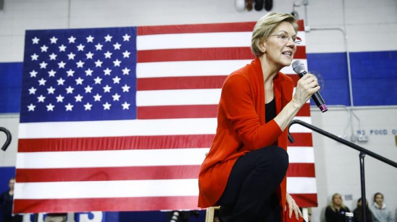 Democratic presidential candidate Sen. Elizabeth Warren, D-Mass., speaks during a campaign event at Rundlett Middle School on Sundayin Concord, N.H. AP Photo Democratic presidential candidate Sen. Elizabeth Warren, D-Mass., speaks during a campaign event at Rundlett Middle School on Sundayin Concord, N.H. AP Photo