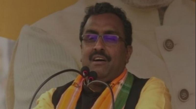 'If there is any party which has been in power for the longest duration it is Congress, it was Congress, which ruled the country after Independence from 1950 to 1977. I assure you that Modi Ji is going to break that record,' Madhav said. (Photo: ANI) 'If there is any party which has been in power for the longest duration it is Congress, it was Congress, which ruled the country after Independence from 1950 to 1977. I assure you that Modi Ji is going to break that record,' Madhav said. (Photo: ANI)