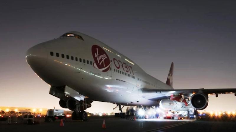 Virgin Atlantic has taken one of their commuter Boeing 747-400 aircraft, called the Cosmic Girl, and modified it heavily to make the rocket launch possible. (Photo: Virgin Orbit) Virgin Atlantic has taken one of their commuter Boeing 747-400 aircraft, called the Cosmic Girl, and modified it heavily to make the rocket launch possible. (Photo: Virgin Orbit)