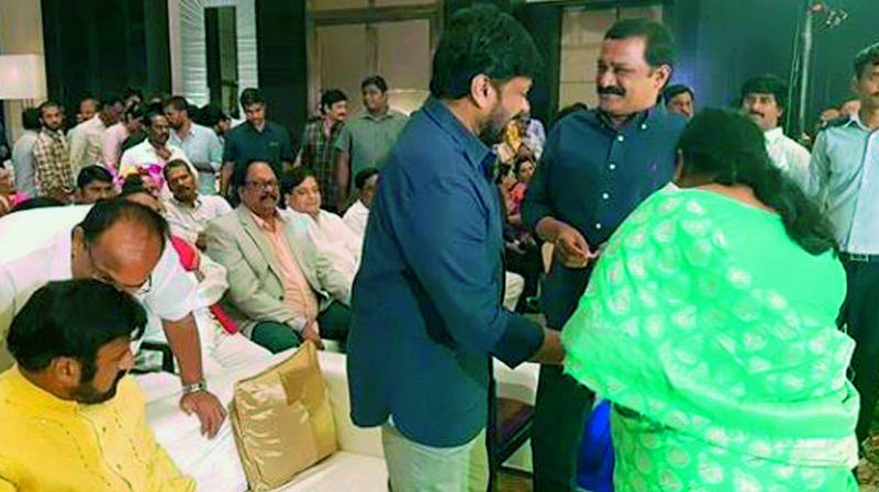 Balakrishna at the Sye Raa function Balakrishna at the Sye Raa function