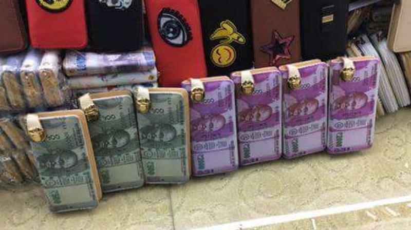 Wallets with Rs 1000 and Rs 500 pictures have been available for a while (Photo: Twitter) Wallets with Rs 1000 and Rs 500 pictures have been available for a while (Photo: Twitter)