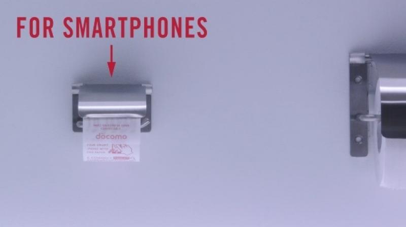 The rolls were put inside washrooms (Photo: YouTube) The rolls were put inside washrooms (Photo: YouTube)