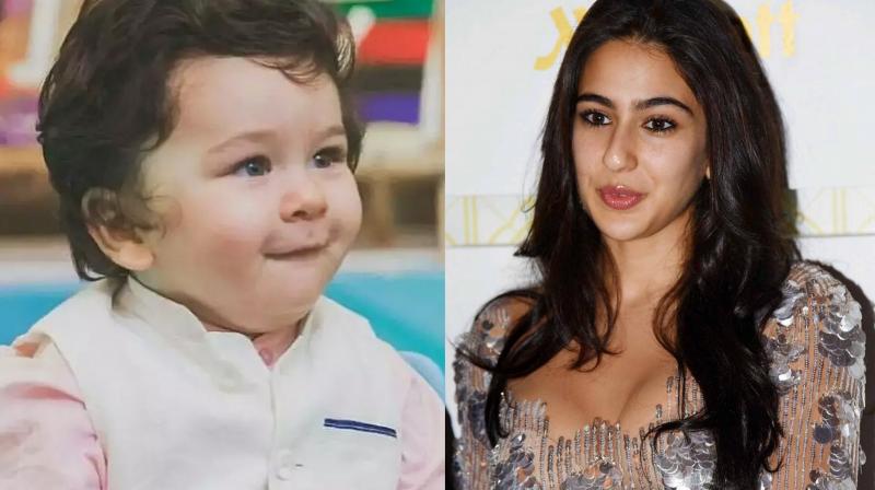 Taimur Ali Khan and Sara Ali Khan. Taimur Ali Khan and Sara Ali Khan.