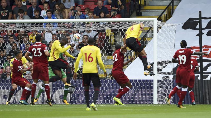 Liverpool's victory looked assured, only for Miguel Britos to reward Watford's persistence at the death. (Photo: AP) Liverpool's victory looked assured, only for Miguel Britos to reward Watford's persistence at the death. (Photo: AP)