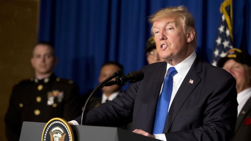 Trump went on to say that the US would ‘no longer turn a blind eye to violations, cheating or economic aggression.’ (Photo: AP) Trump went on to say that the US would ‘no longer turn a blind eye to violations, cheating or economic aggression.’ (Photo: AP)