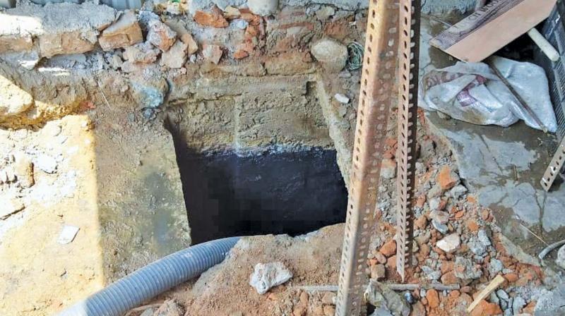 Three labourers died of suffocation while cleaning the sewage treatment plant (STP) of a housing complex here shortly after midnight Friday, civic officials said. (Representational Image) Three labourers died of suffocation while cleaning the sewage treatment plant (STP) of a housing complex here shortly after midnight Friday, civic officials said. (Representational Image)