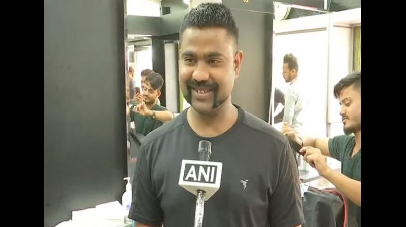 The pilot’s moustache has been a topic of conversation on social media too. (Photo: ANI) The pilot’s moustache has been a topic of conversation on social media too. (Photo: ANI)