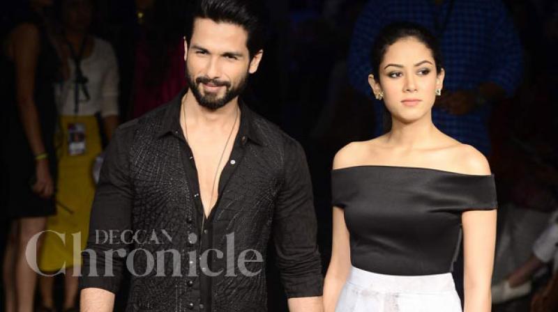 Shahid Kapoor with wife Mira Rajput. Shahid Kapoor with wife Mira Rajput.