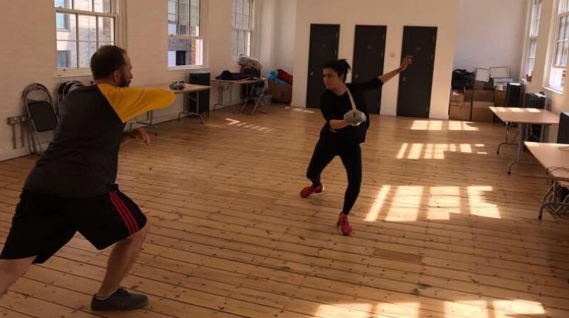 Shruti Haasan prepping for her next film. Shruti Haasan prepping for her next film.