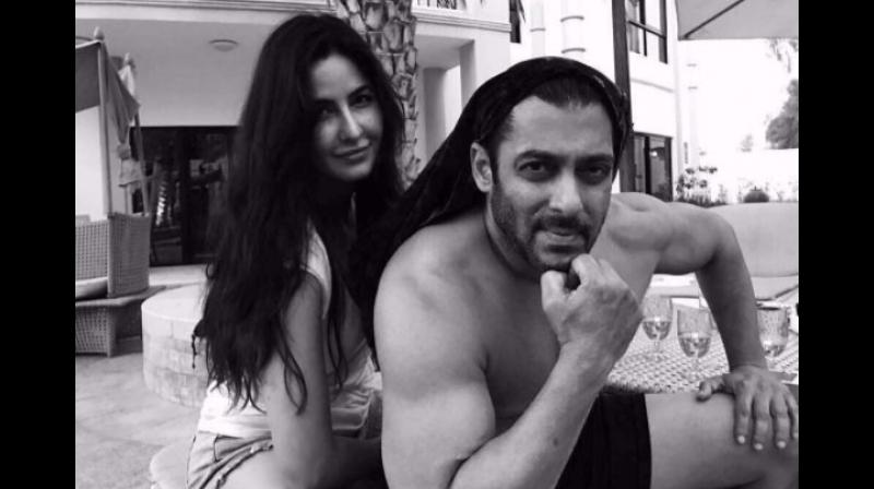 Katrina snapped with Salman. Katrina snapped with Salman.