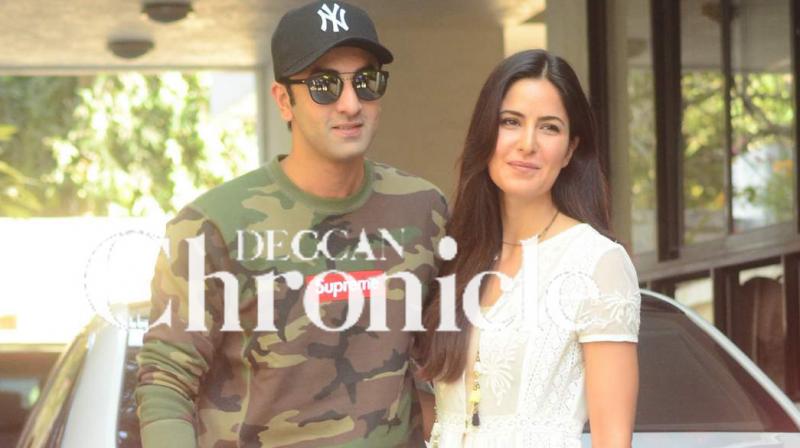 Ranbir Kapoor snapped with Katrina Kaif Ranbir Kapoor snapped with Katrina Kaif