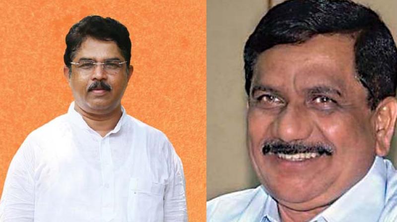 Senior BJP leaders R. Ashok and K.G. Bopaiah Senior BJP leaders R. Ashok and K.G. Bopaiah