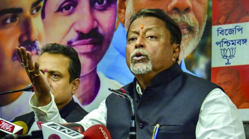BJP leader Mukul Roy addresses a media conference at his office in Kolkata. (Photo: PTI) BJP leader Mukul Roy addresses a media conference at his office in Kolkata. (Photo: PTI)