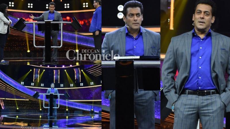 Salman Khan launched his TV show ‘Dus Ka Dum’ at an event in Mumbai on Monday. (Photo: Viral Bhayani) Salman Khan launched his TV show ‘Dus Ka Dum’ at an event in Mumbai on Monday. (Photo: Viral Bhayani)