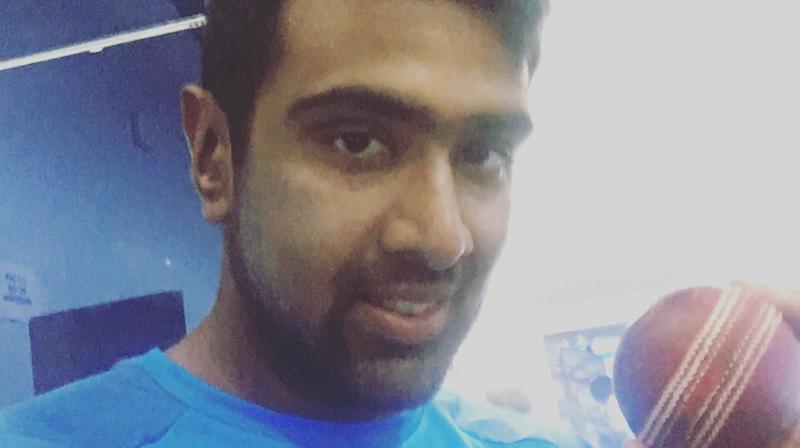 R Ashwin dismissed Mushfiqur Rahim who tried playing a sweep and was caught down the leg-side by Wriddhiman Saha. (Photo: R Ashwin/Twitter) R Ashwin dismissed Mushfiqur Rahim who tried playing a sweep and was caught down the leg-side by Wriddhiman Saha. (Photo: R Ashwin/Twitter)