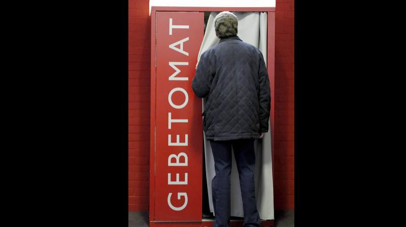 An airport spokeswoman the 'Gebetomat' prayer booth, which was first designed by Sturm in 2008, is free of charge. An airport spokeswoman the 'Gebetomat' prayer booth, which was first designed by Sturm in 2008, is free of charge.