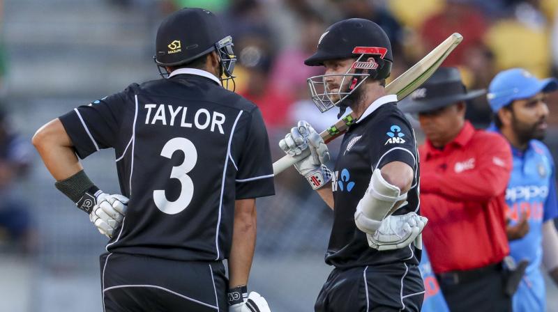 The duo had 15 seconds to challenge the decision but with no indications from Williamson, Taylor walked back to the pavilion. (Photo: AP) The duo had 15 seconds to challenge the decision but with no indications from Williamson, Taylor walked back to the pavilion. (Photo: AP)