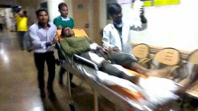 A jawan is being taken to a hospital after the maoist attack in Sukma, Chhattisgarh, on Saturday. (Photo: File/PTI) A jawan is being taken to a hospital after the maoist attack in Sukma, Chhattisgarh, on Saturday. (Photo: File/PTI)