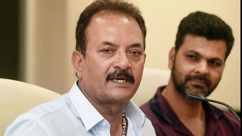 Cricket Advisory Committee members Madan Lal and RP Singh speaking to the media after naming the new selectors in Mumbai on Wednesday. PTI Photo Cricket Advisory Committee members Madan Lal and RP Singh speaking to the media after naming the new selectors in Mumbai on Wednesday. PTI Photo
