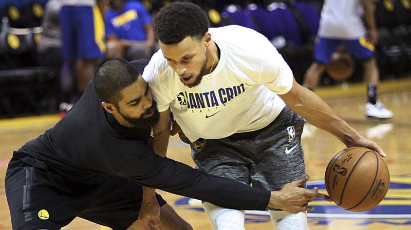 Stephen Curry of Golden State Warriors practicing for his return in Santa Cruz, California, last weekend. AP Photo