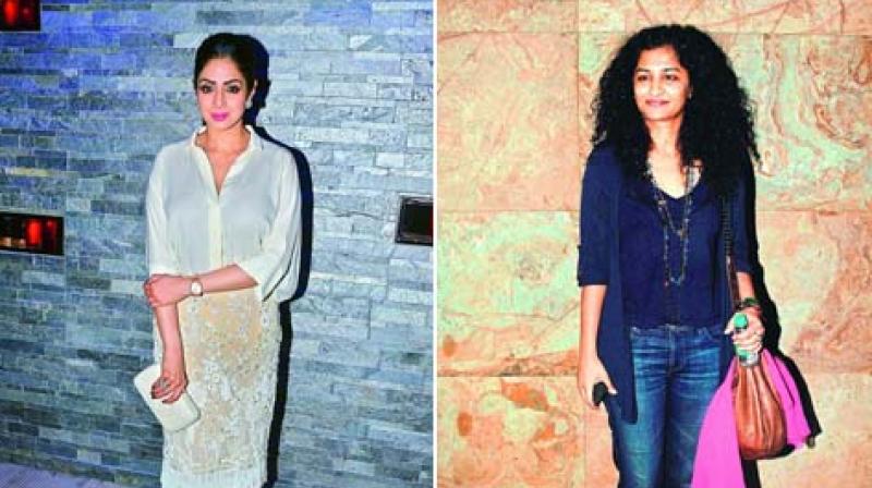 Sridevi and Gauri Shinde Sridevi and Gauri Shinde