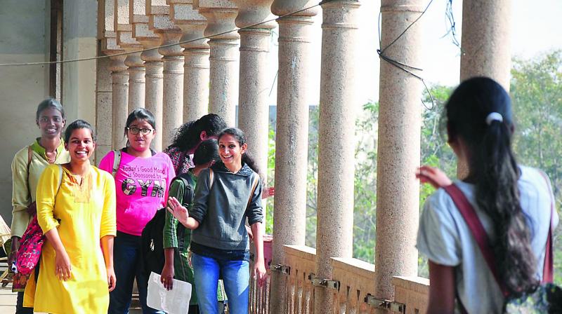 Students taking a walk into an era gone by. Students taking a walk into an era gone by.