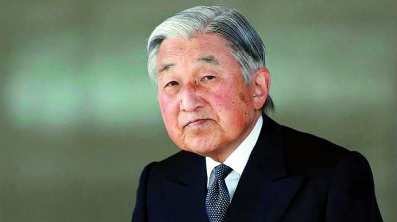 In August he publicly cited age and declining health, which was interpreted as his wish to hand the crown to his eldest son, Crown Prince Naruhito. (Photo: File) In August he publicly cited age and declining health, which was interpreted as his wish to hand the crown to his eldest son, Crown Prince Naruhito. (Photo: File)
