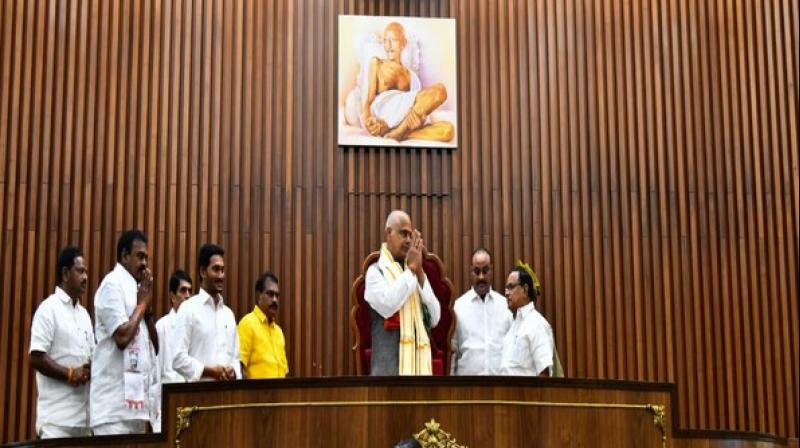 Andhra Pradesh Assembly. (Photo: ANI) Andhra Pradesh Assembly. (Photo: ANI)